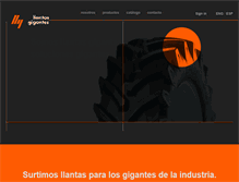 Tablet Screenshot of llantasgigantes.com.mx